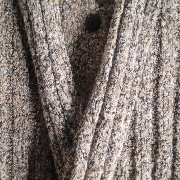 KIKIT Maurice Sasson cardigan XL Sweater yellow/gray - Picture 6 of 8